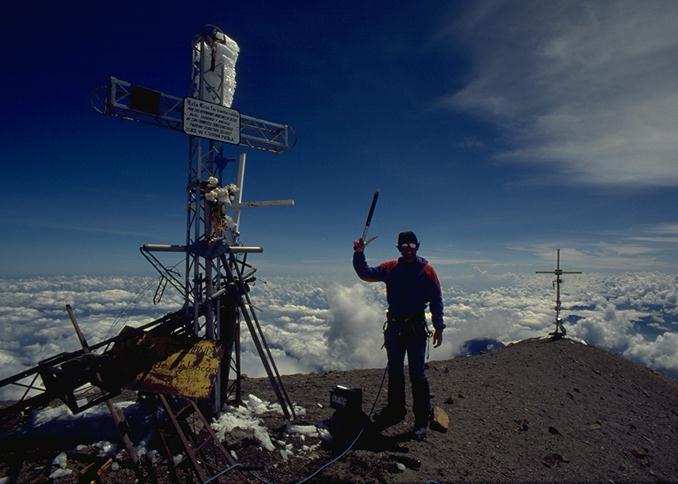 Terry Stubbs on summit Orizaba